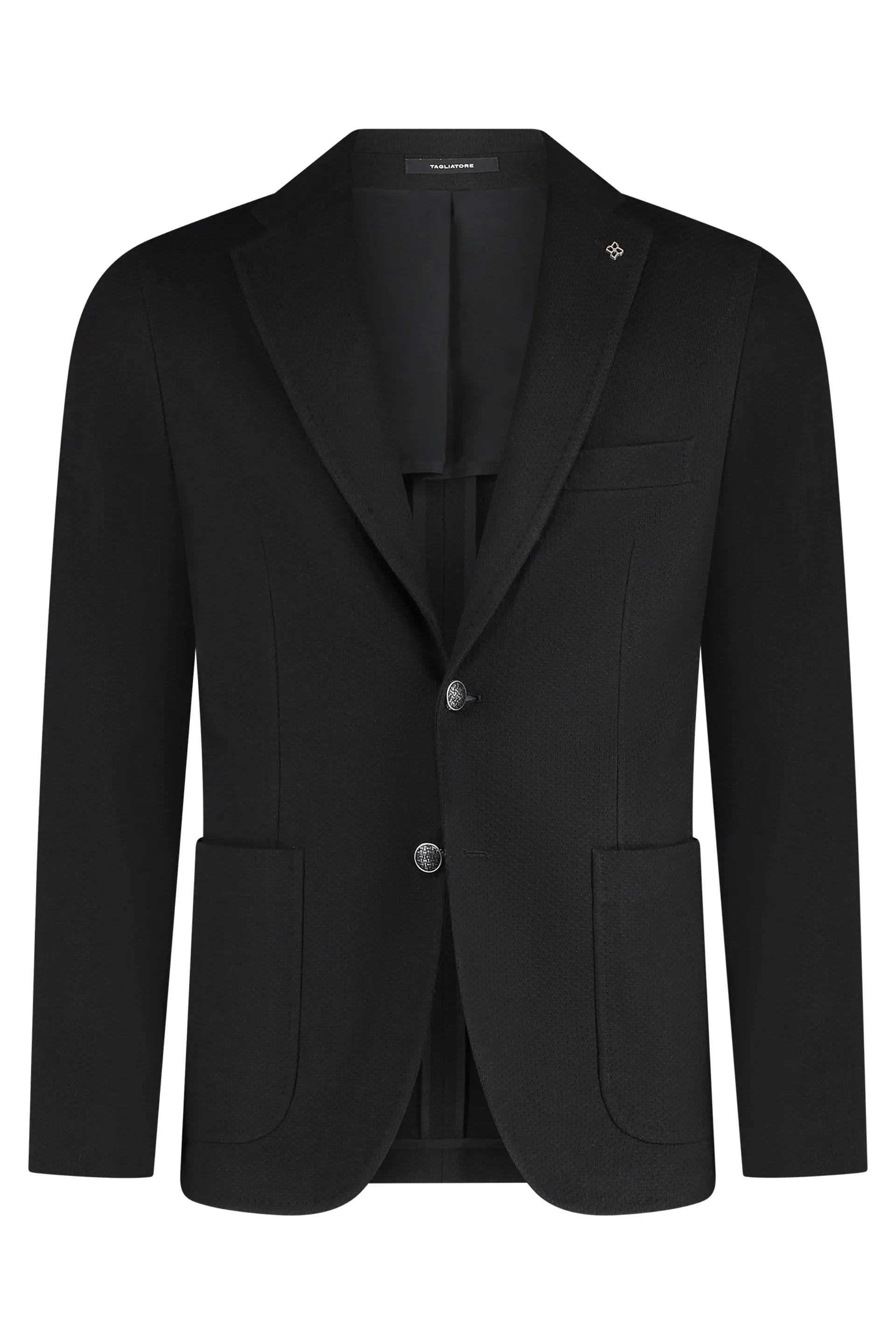 Single-breasted cotton blazer