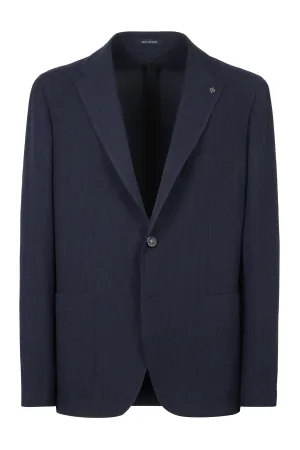 Single-breasted one button jacket