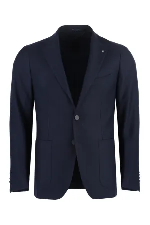 Single-breasted virgin wool jacket