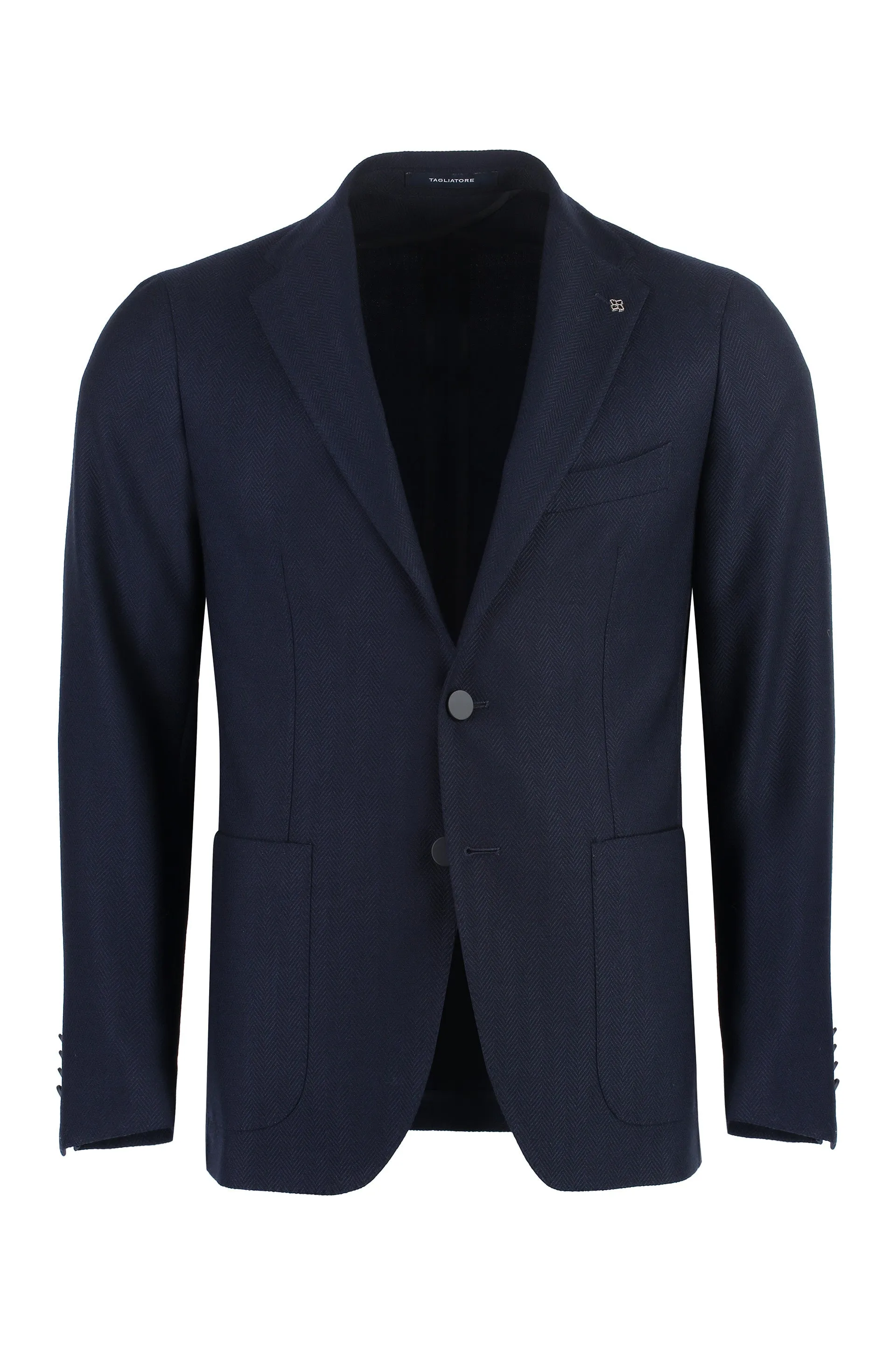 Single-breasted virgin wool jacket