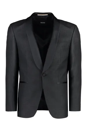 Single-breasted virgin wool jacket
