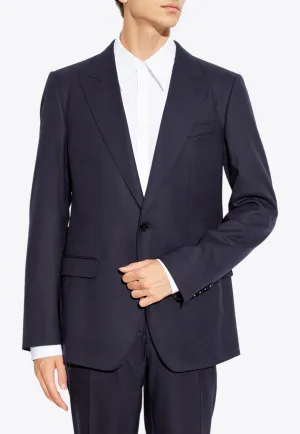 Single-Breasted Wool Blazer