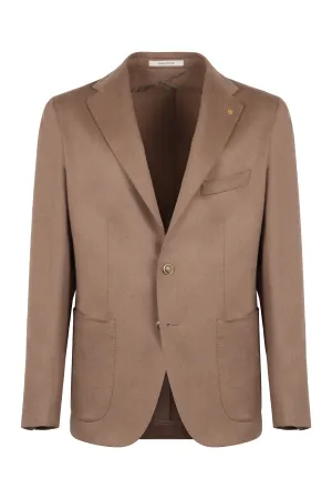 Single-breasted wool jacket