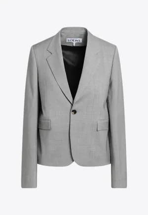 Single-Breasted Wool Jacket