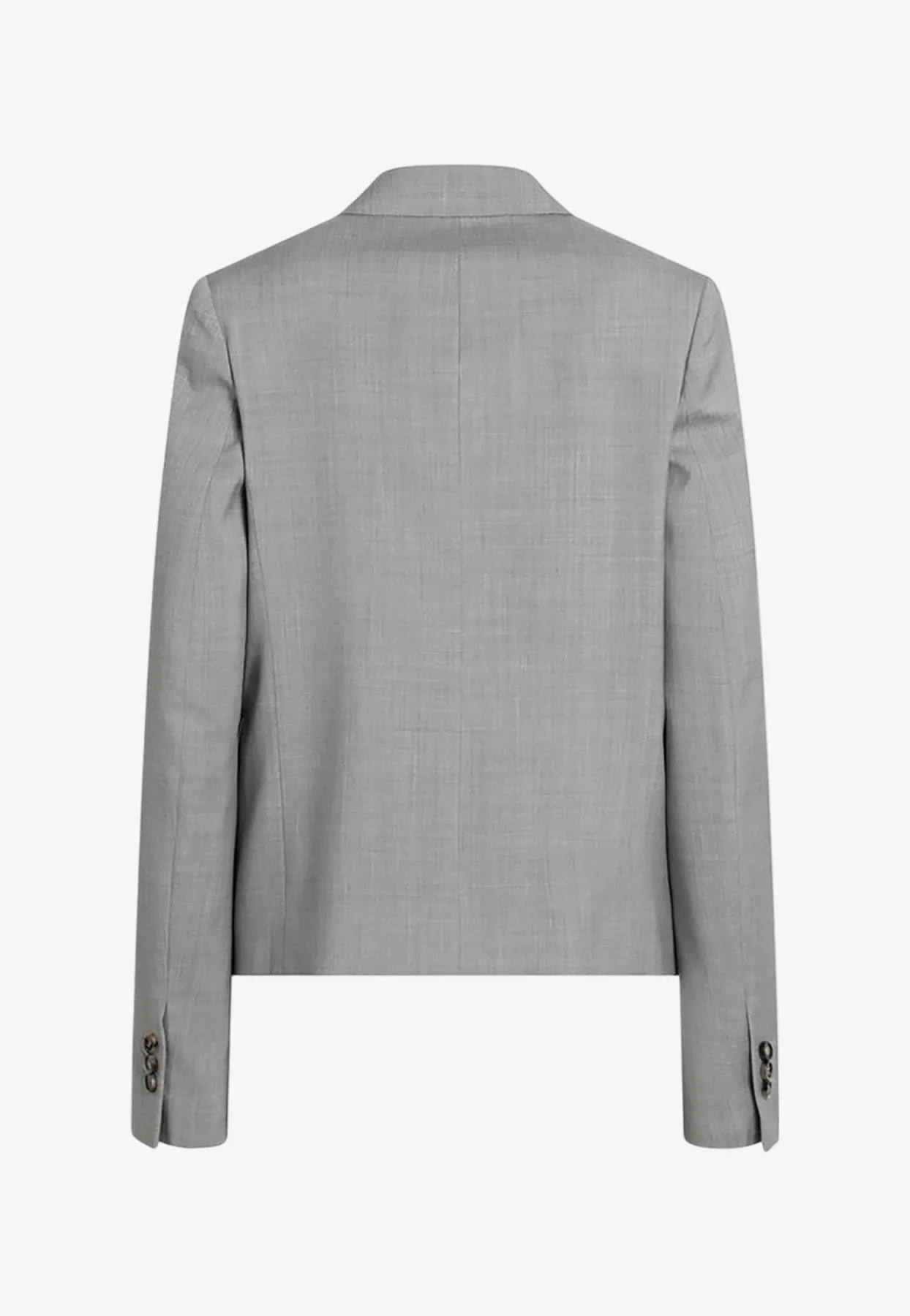 Single-Breasted Wool Jacket