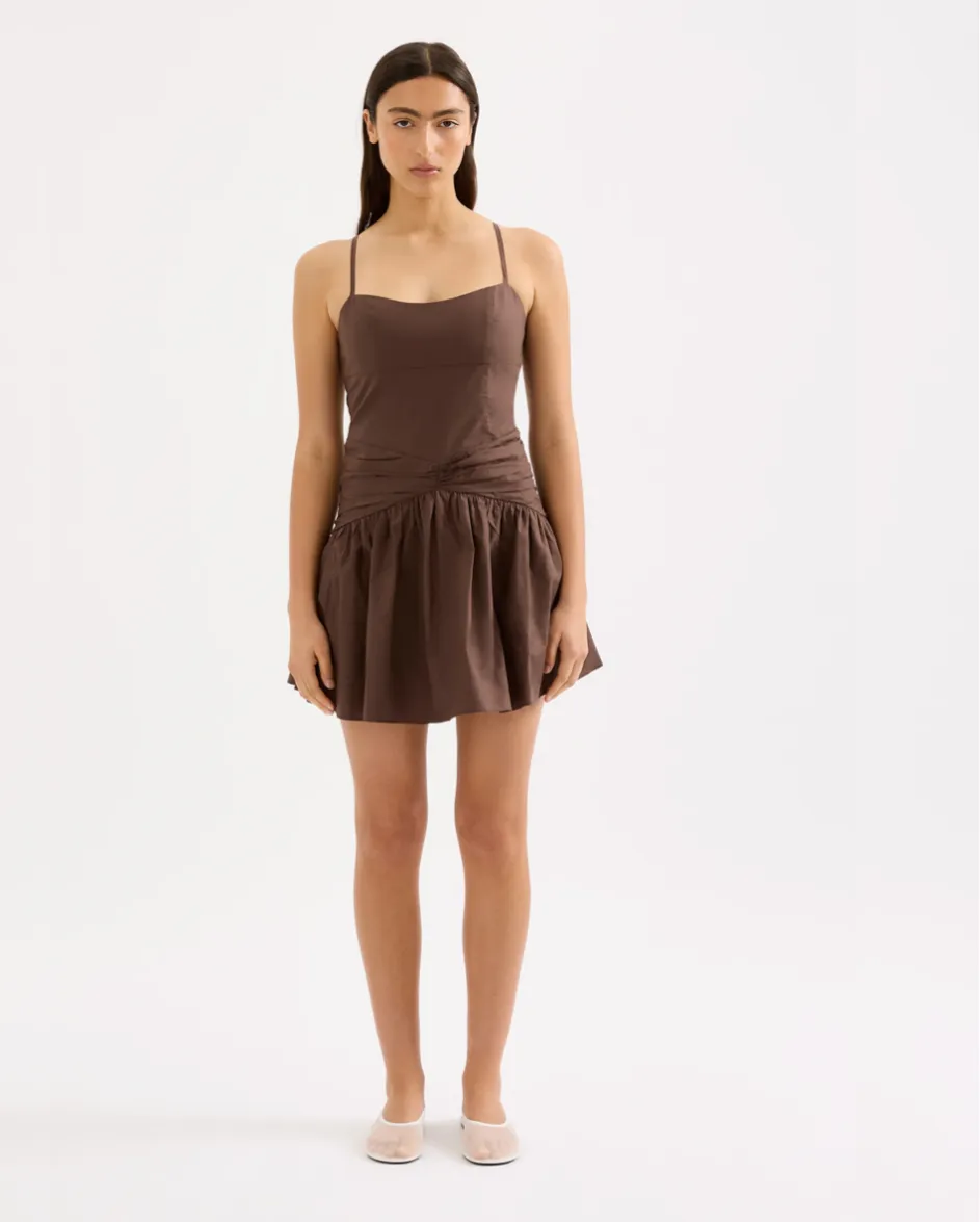 Skarla Mini Dress Chocolate