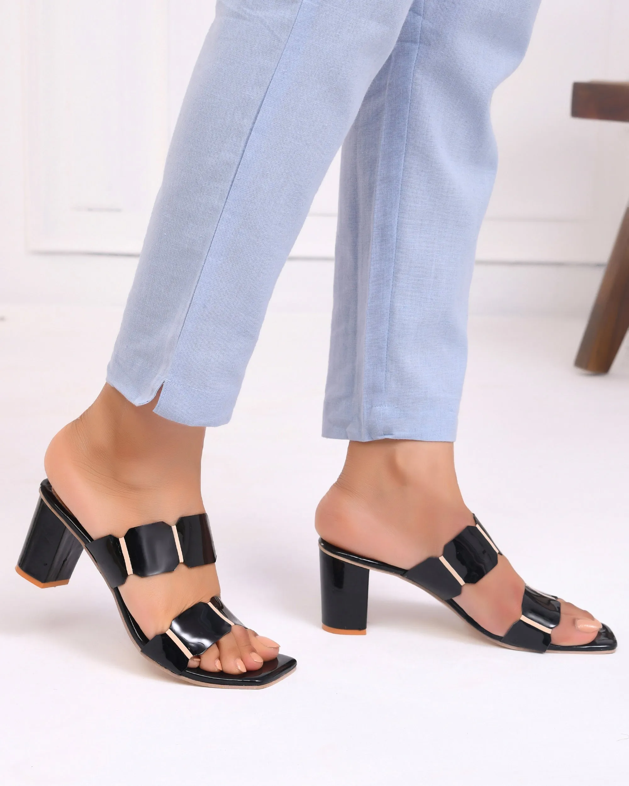 Sky Blue Airy Linen Pants