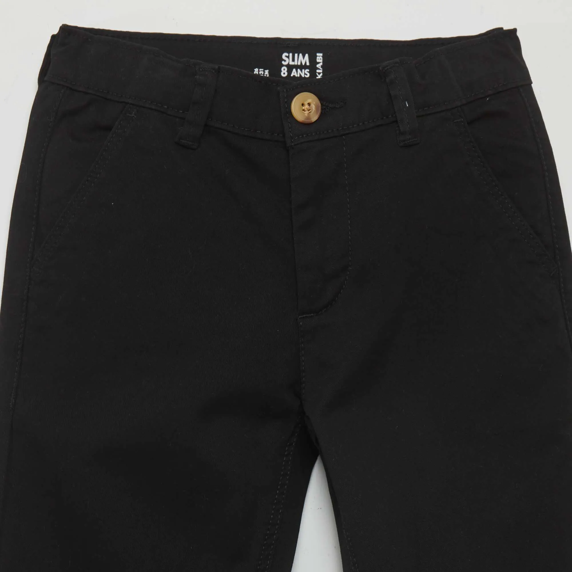 Slim-fit chinos black