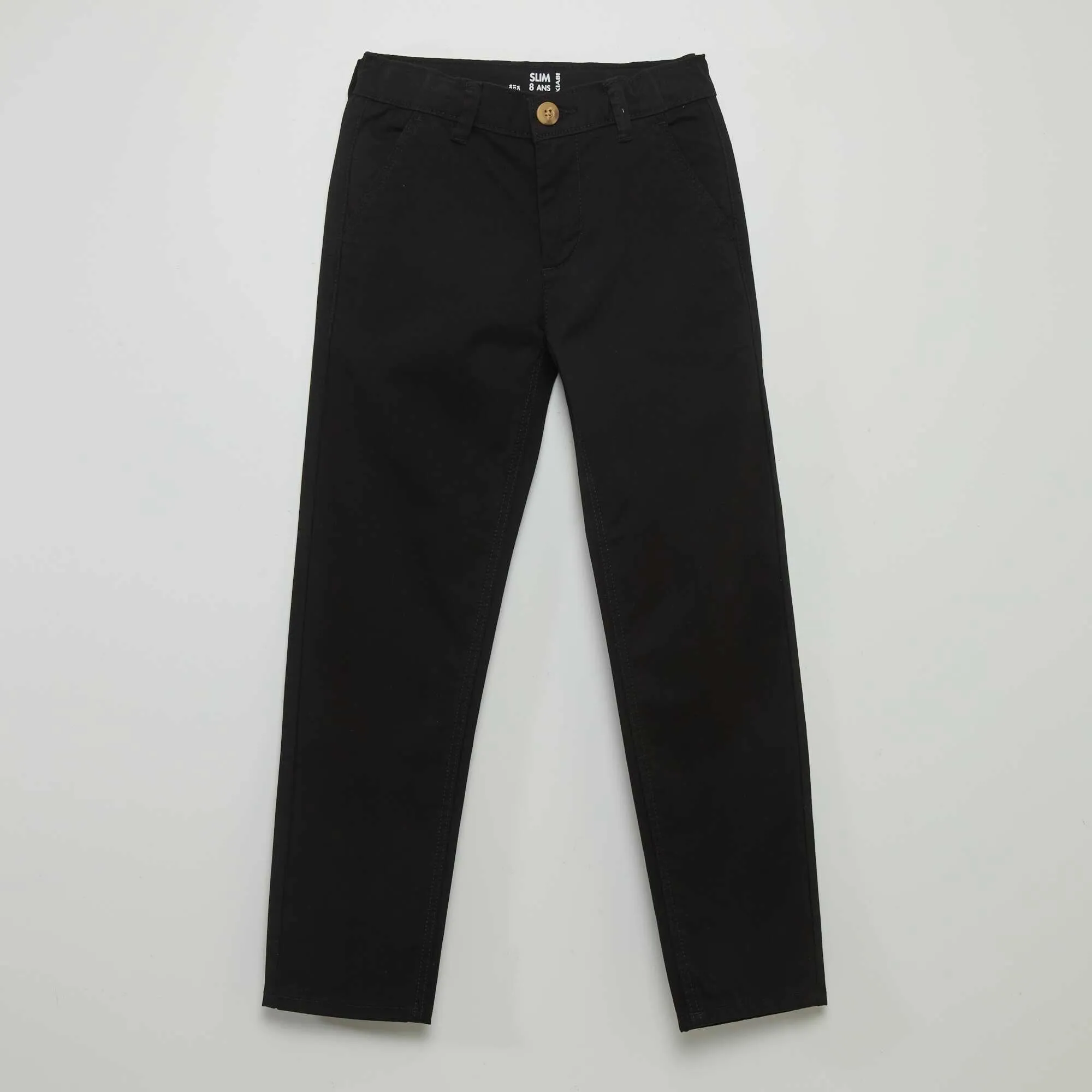 Slim-fit chinos black