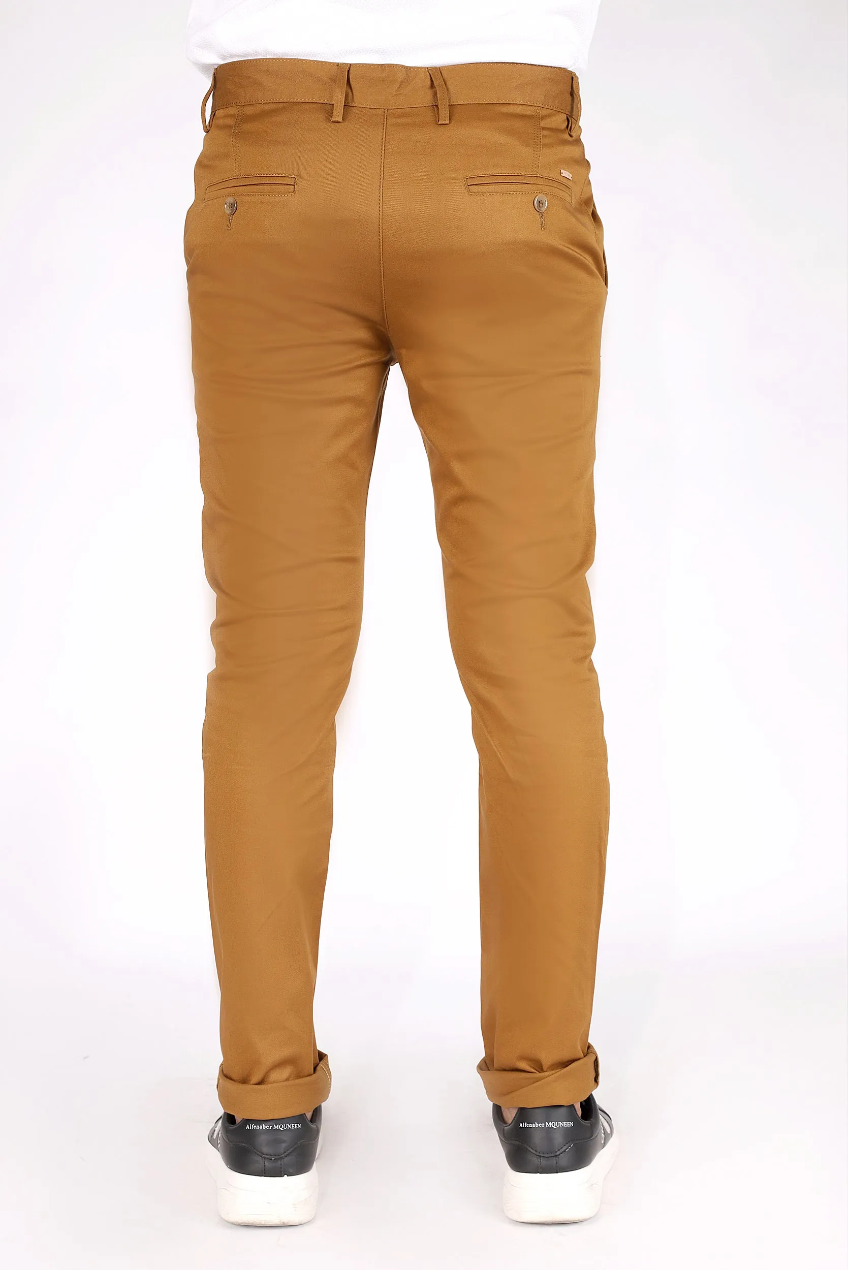 SLIM FIT COTTON PANTS
