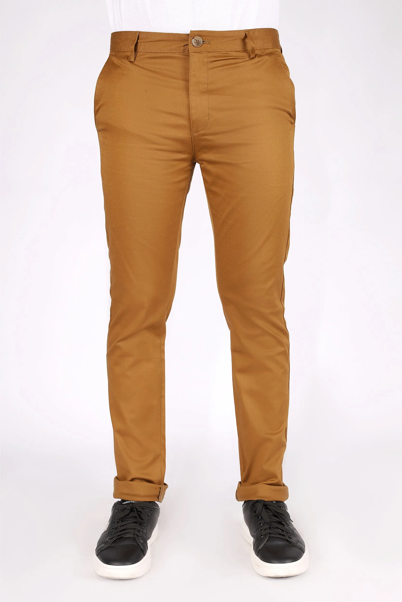 SLIM FIT COTTON PANTS