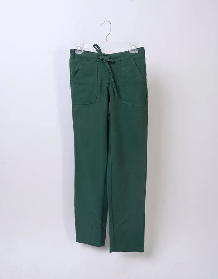 Slim Fit Linen Pant with Pockets