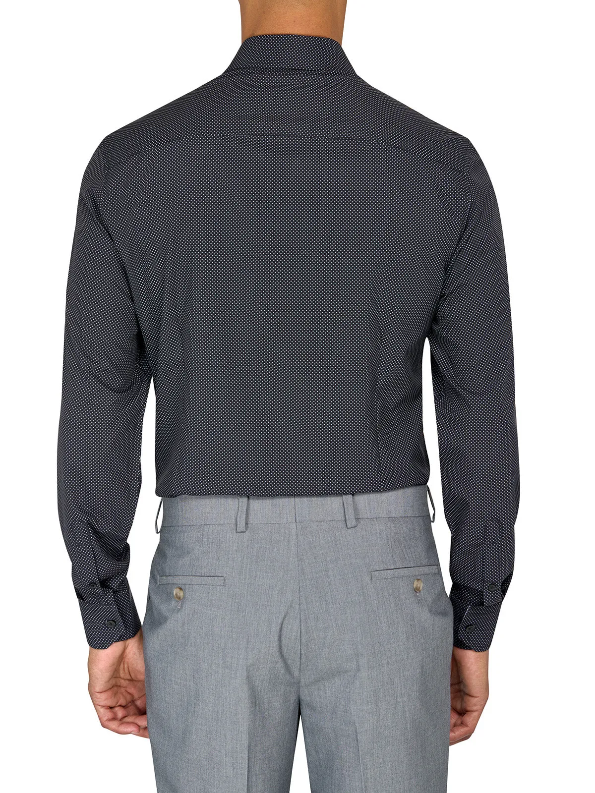 Slim Fit Mini Dot Performance Dress Shirt