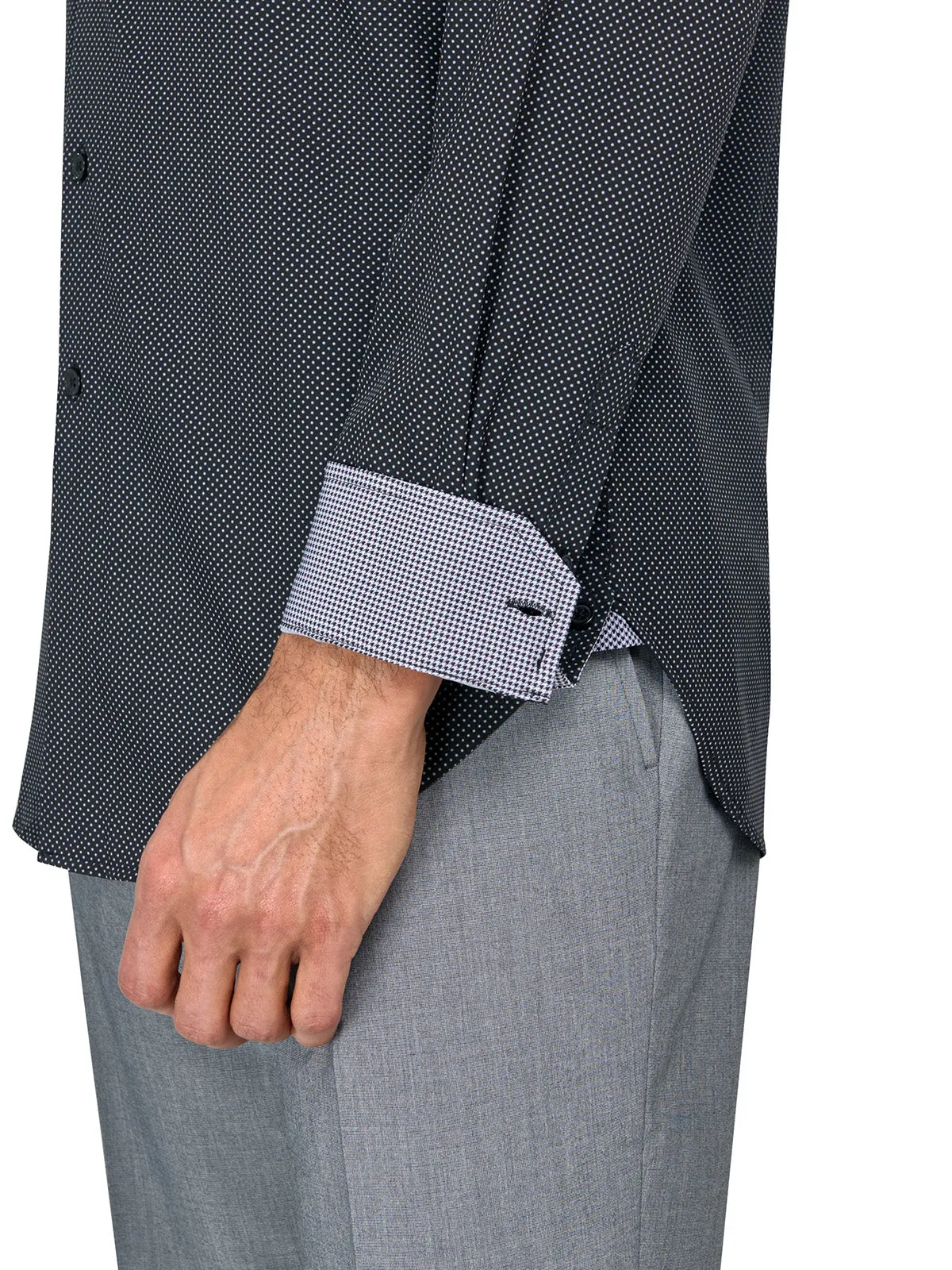 Slim Fit Mini Dot Performance Dress Shirt