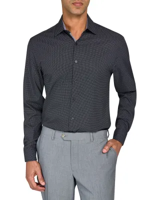 Slim Fit Mini Dot Performance Dress Shirt