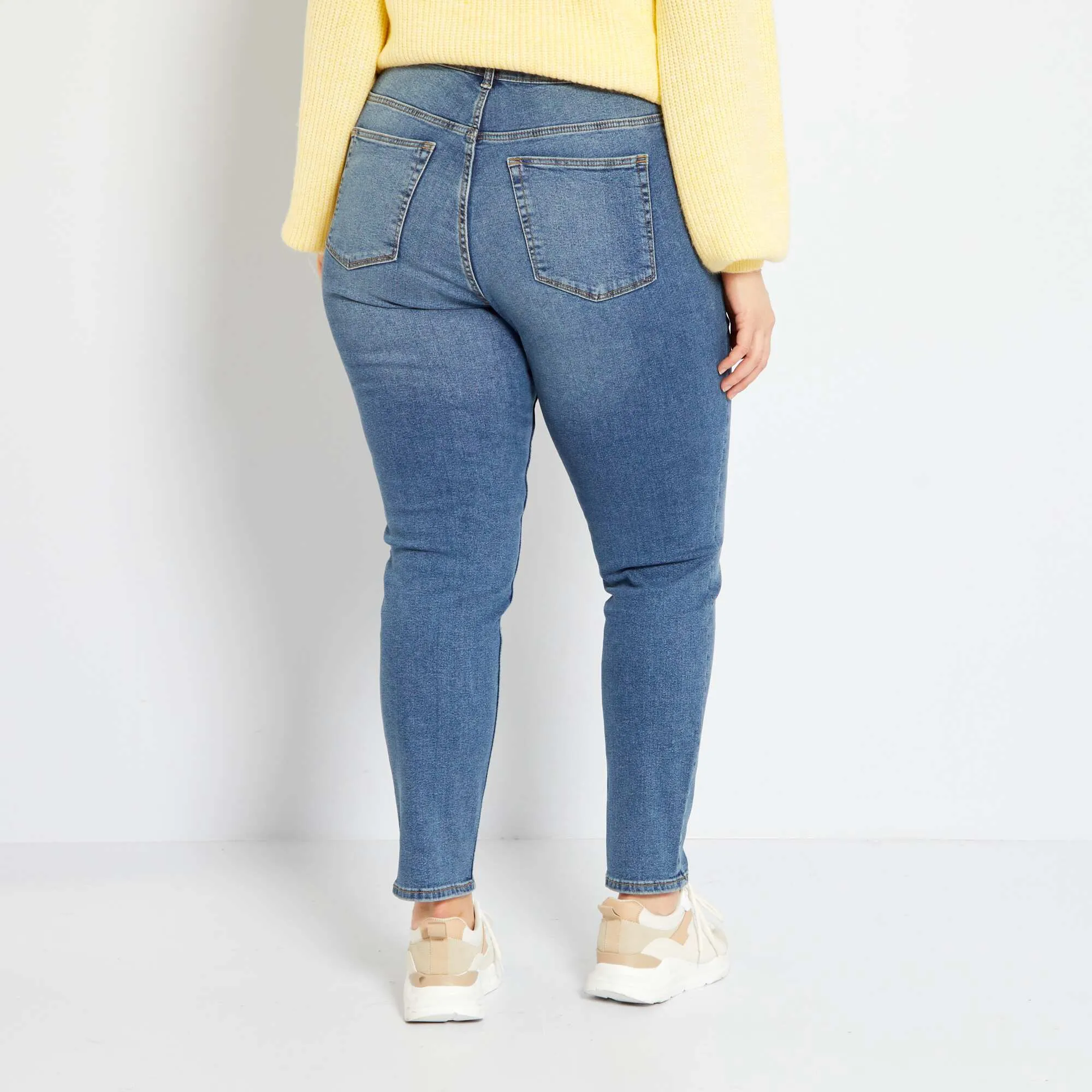 Slim-fit stretch jeans - 30L BLUE