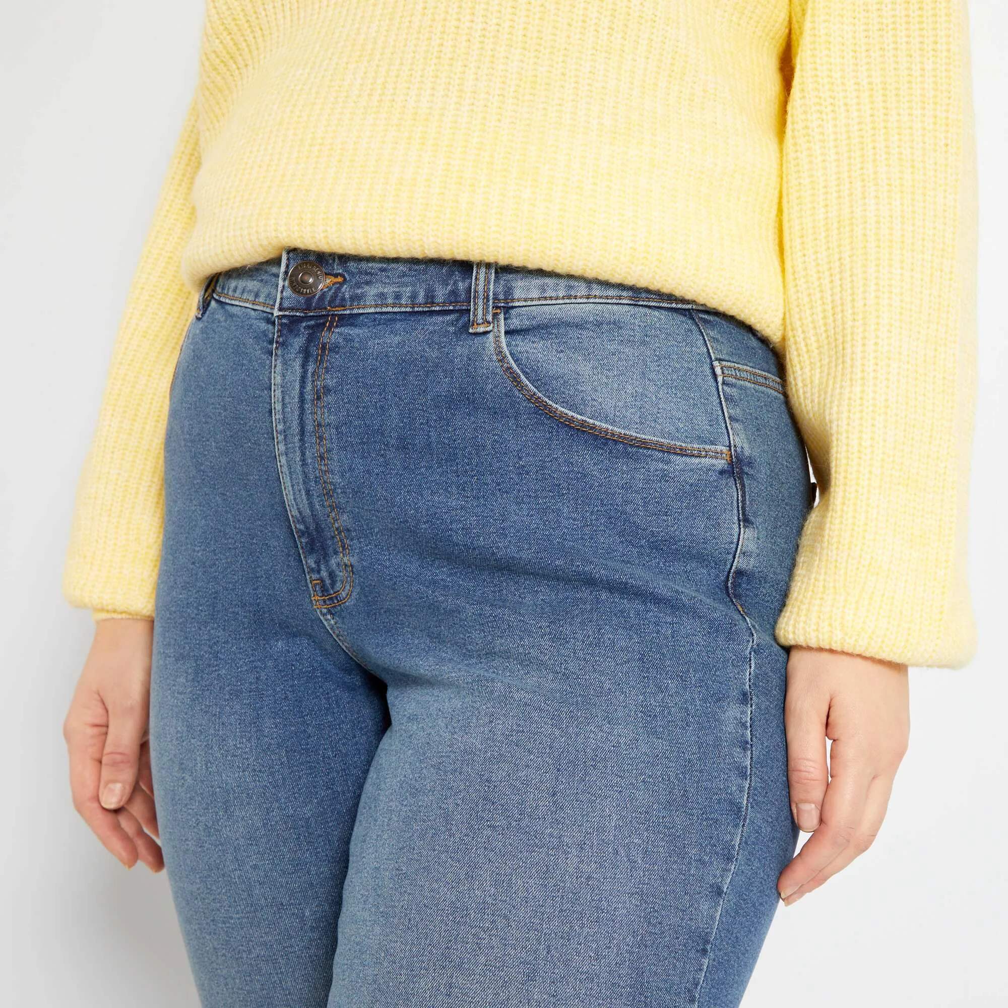 Slim-fit stretch jeans - 30L BLUE