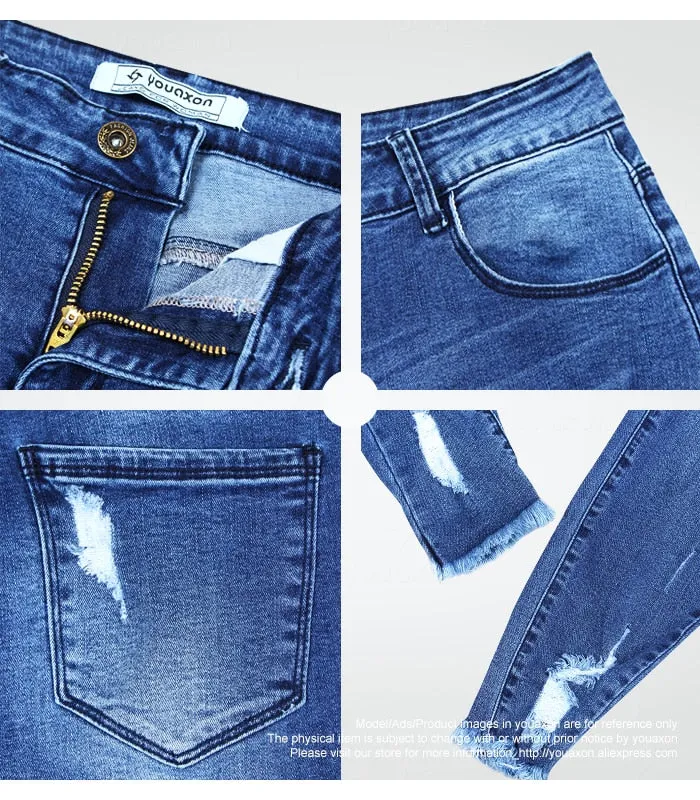 Slim Fit Stretchy "Patchwork"