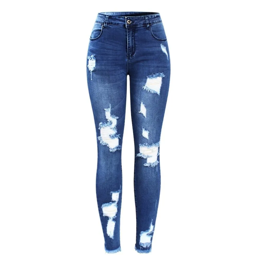 Slim Fit Stretchy "Patchwork"