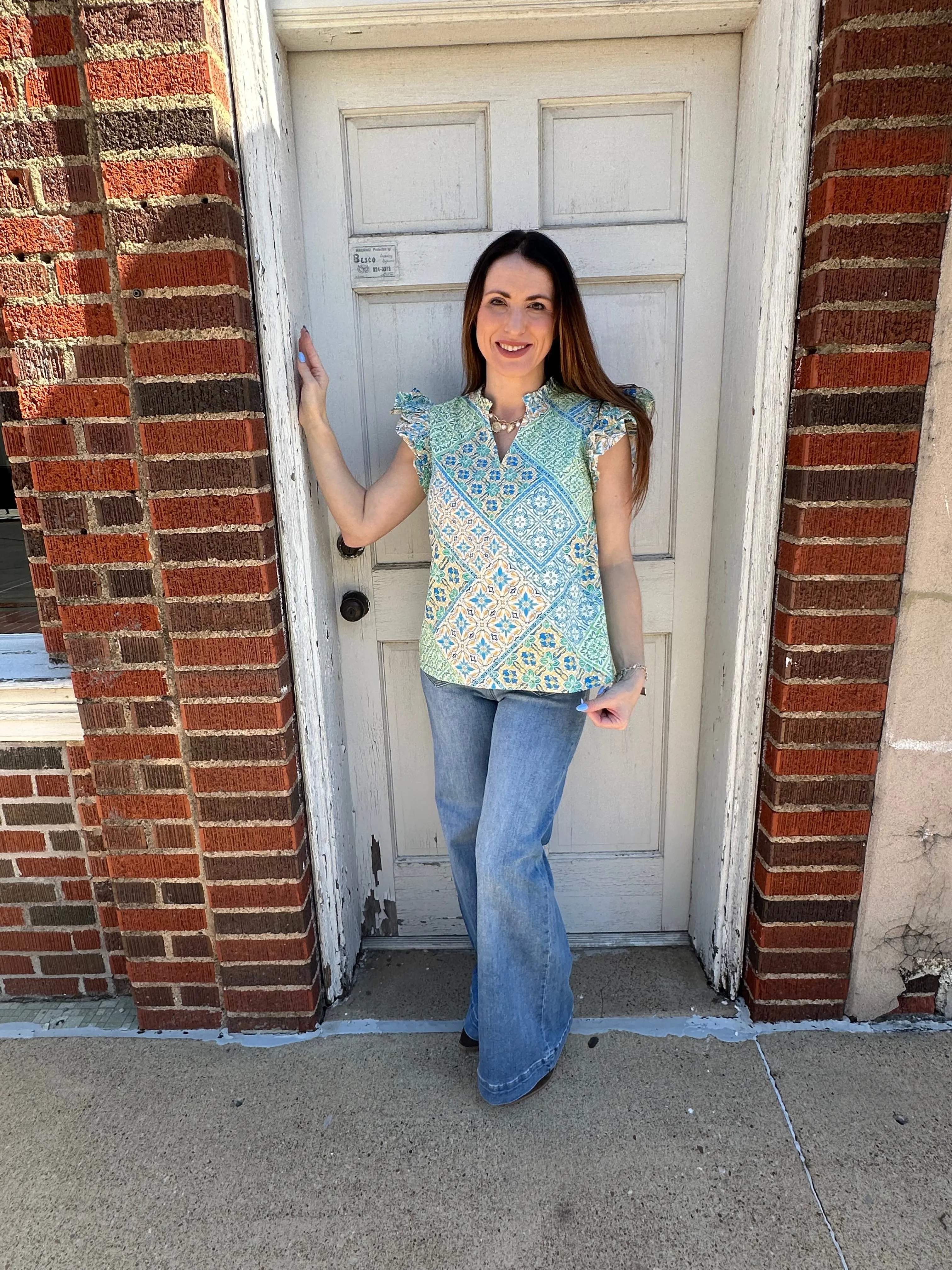 Spring Awakening Top: Green Mix