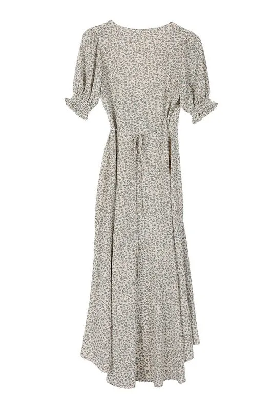 SS V Neck Wrap Dress