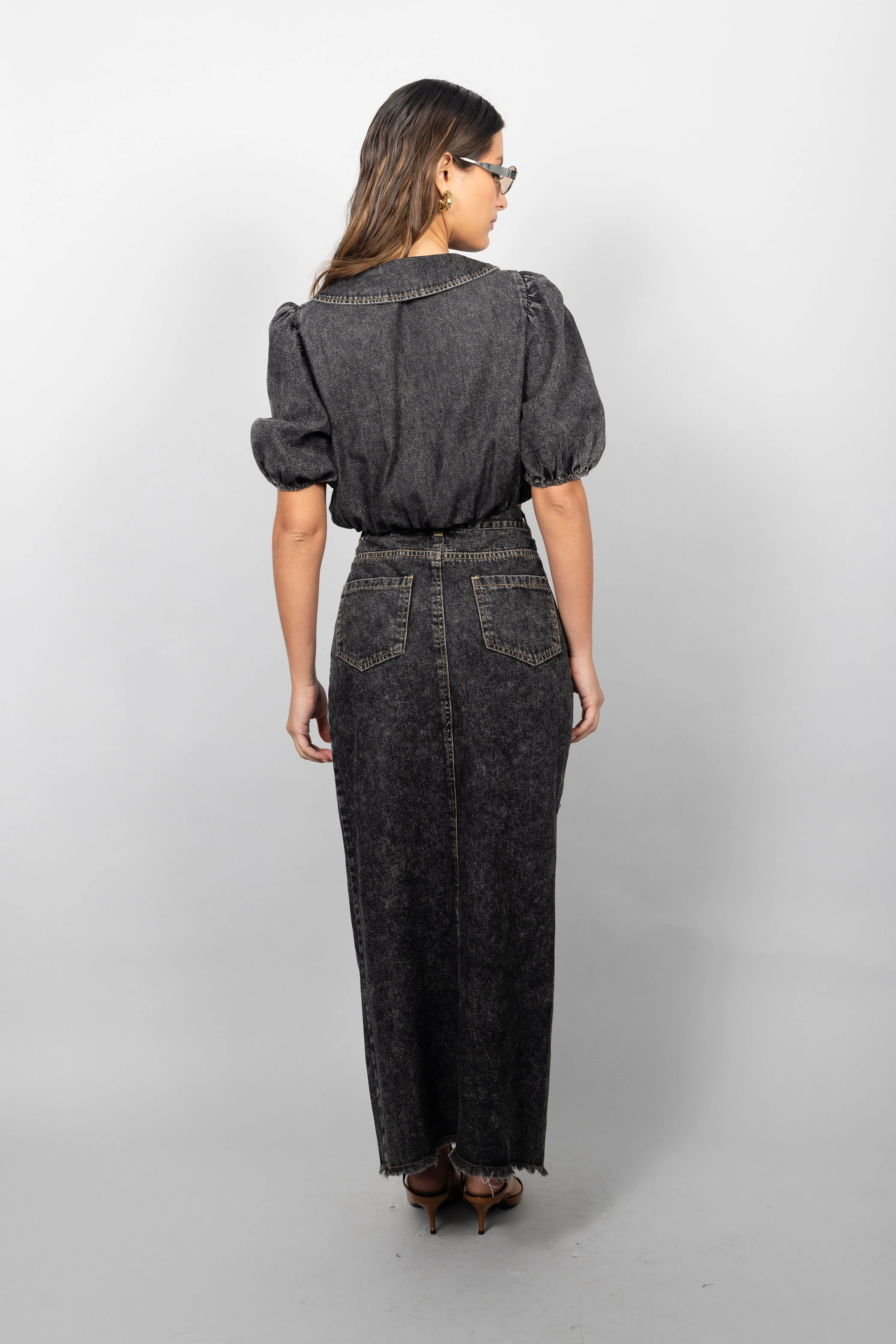 STORMY PUFF-SLEEVE TOP