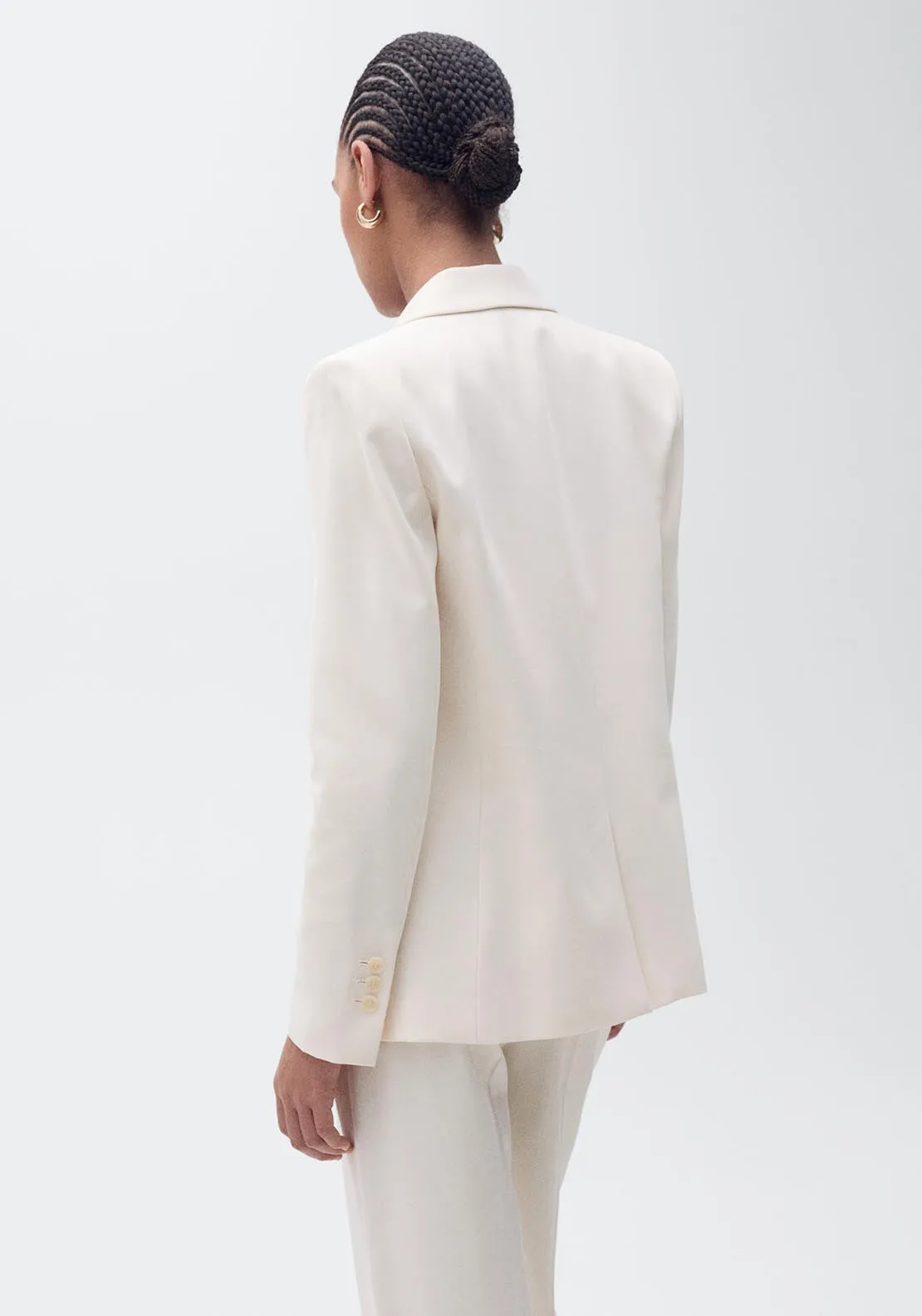 Straight-fit suit jacket - Light Beige