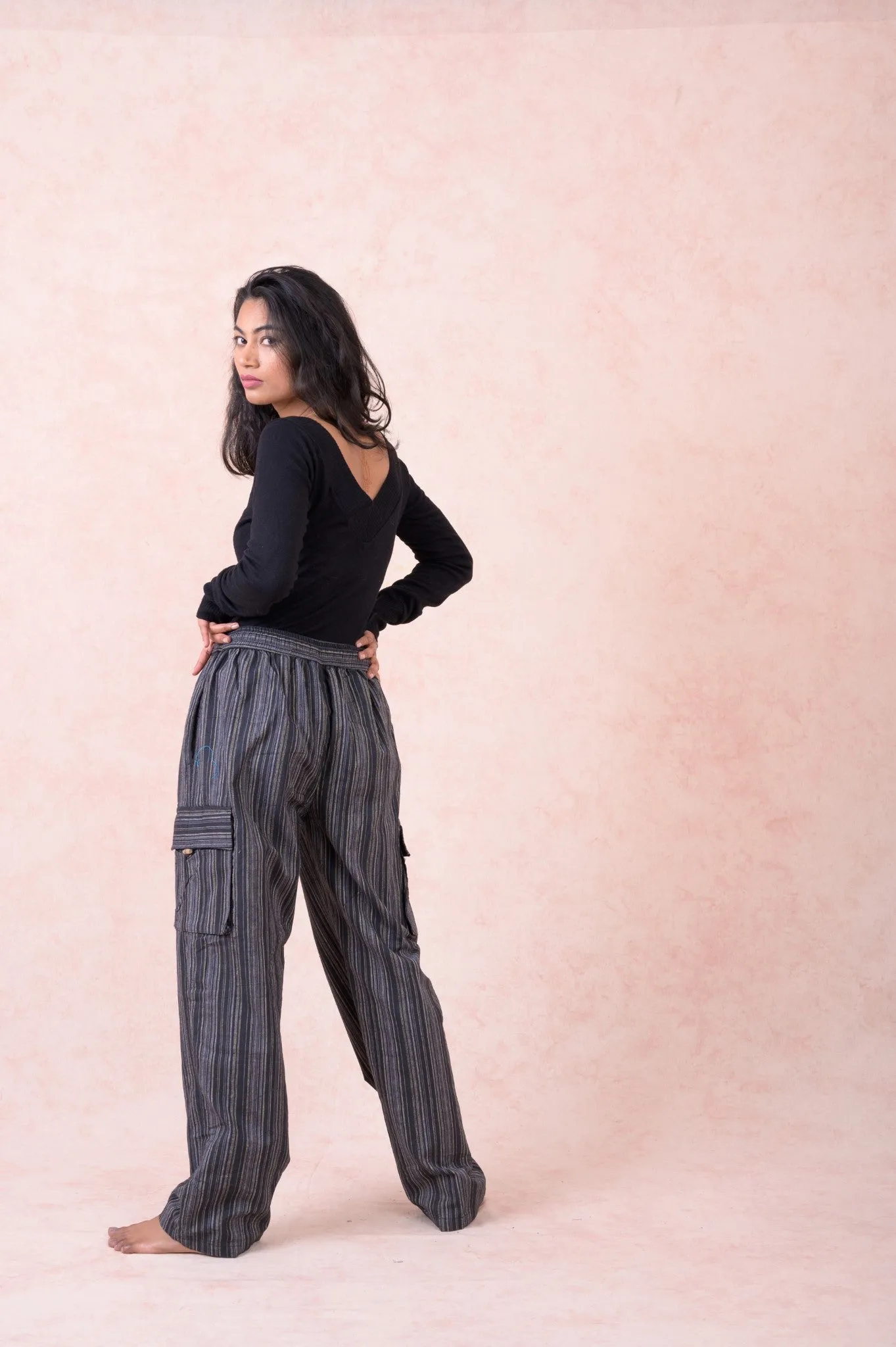Striped Cargo Pants