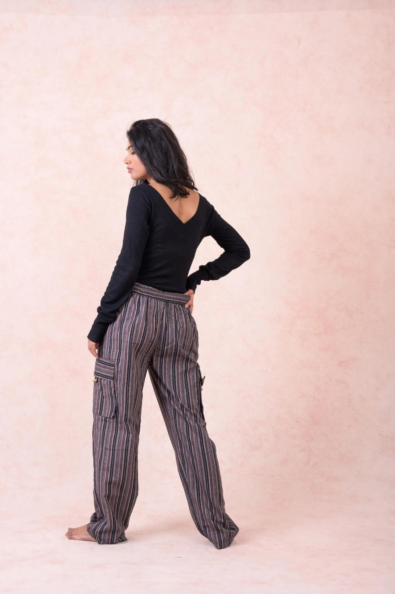 Striped Cargo Pants