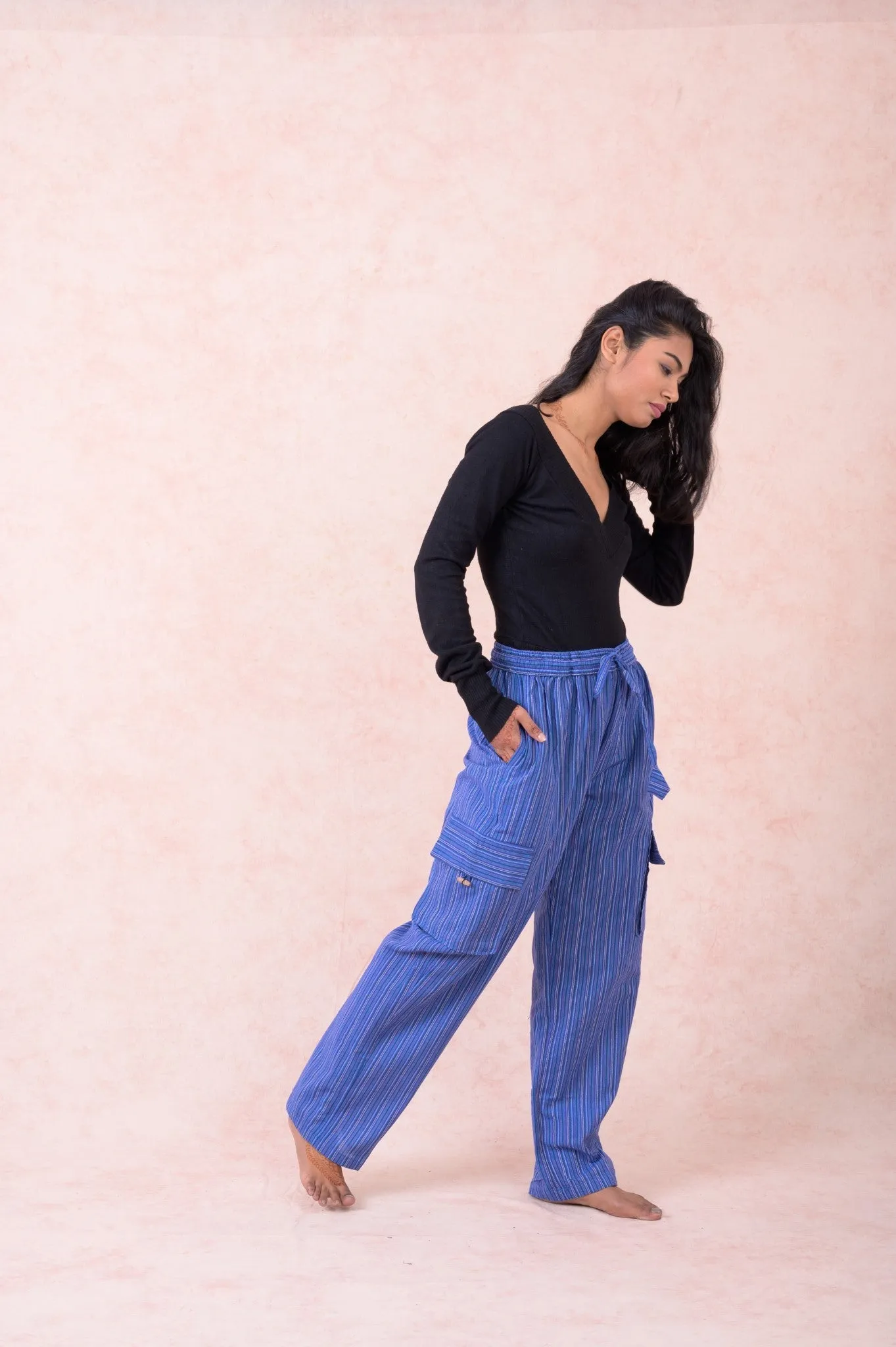 Striped Cargo Pants