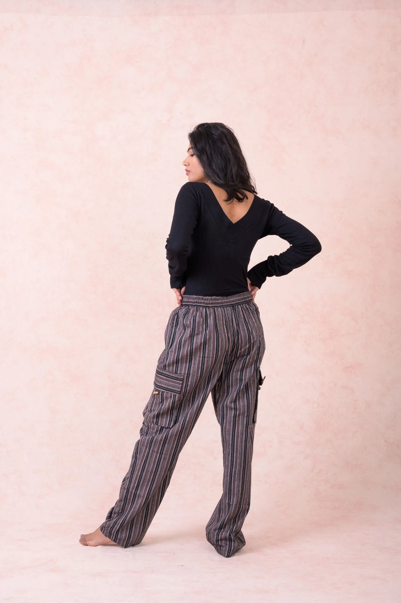 Striped Cargo Pants