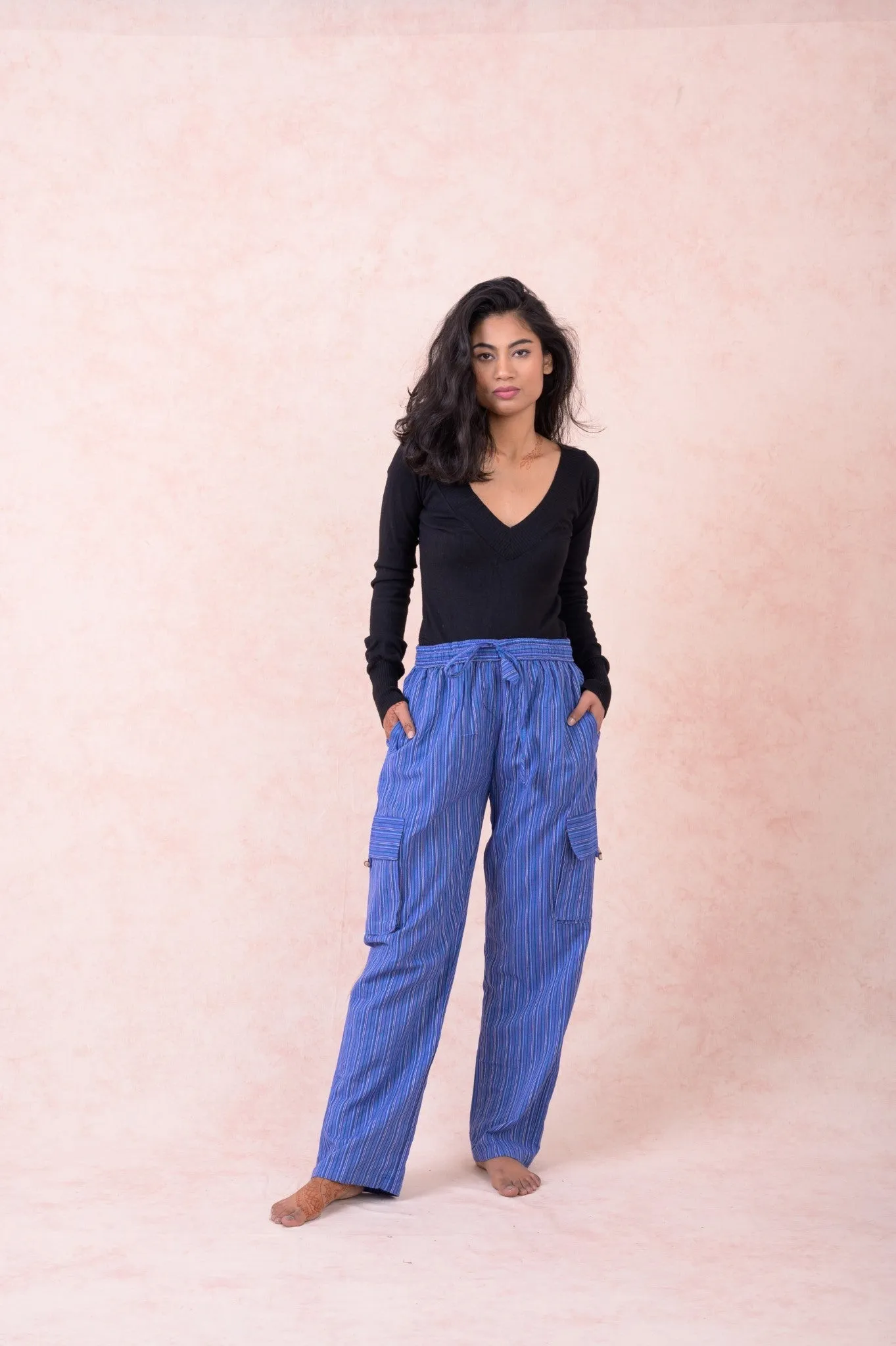 Striped Cargo Pants