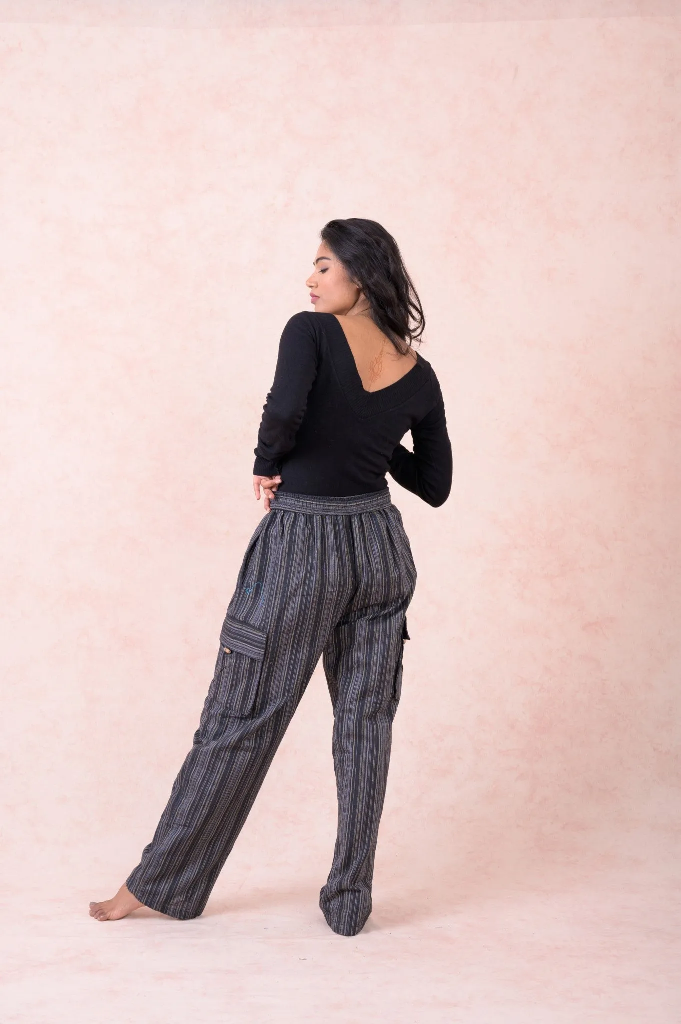 Striped Cargo Pants