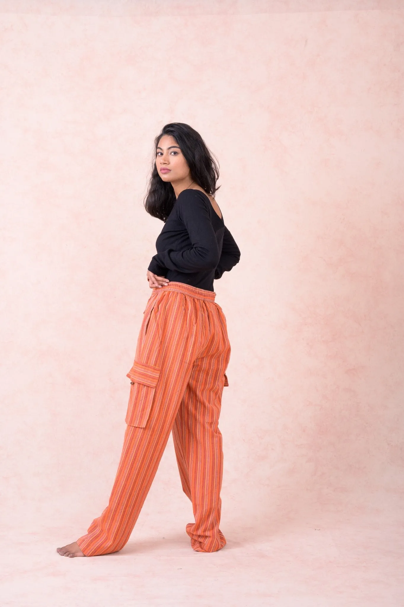 Striped Cargo Pants