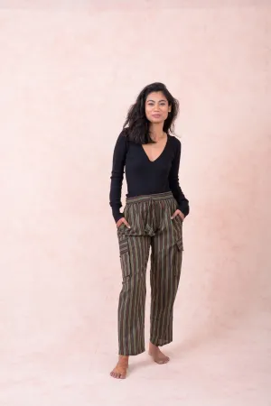 Striped Cargo Pants