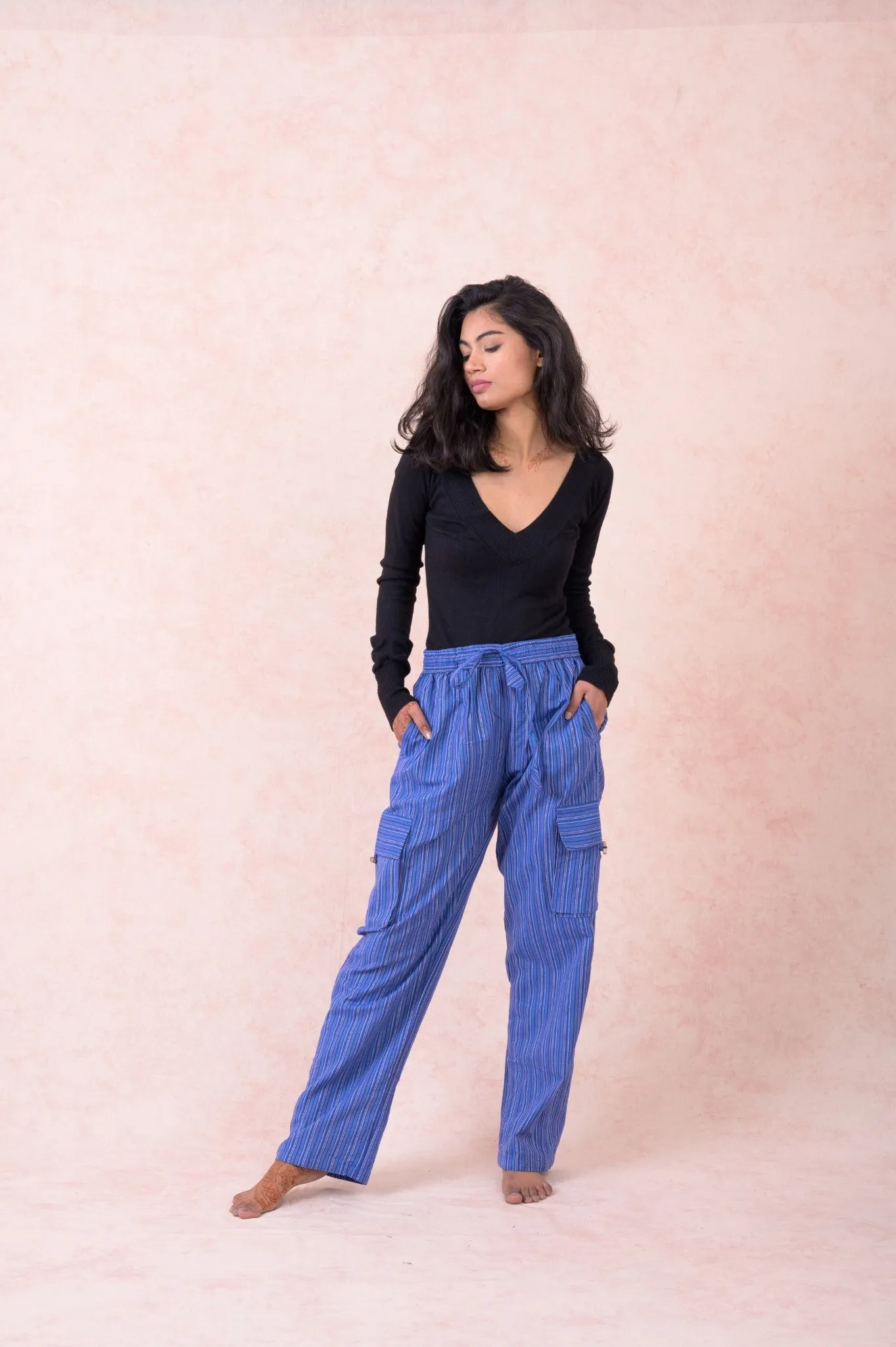 Striped Cargo Pants