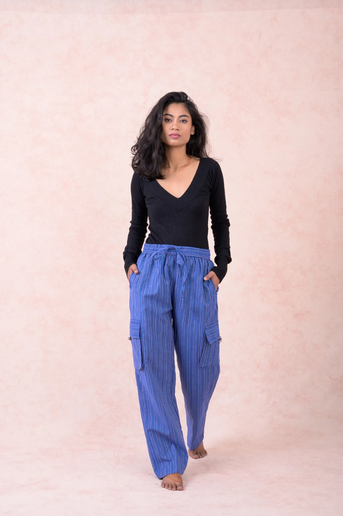 Striped Cargo Pants