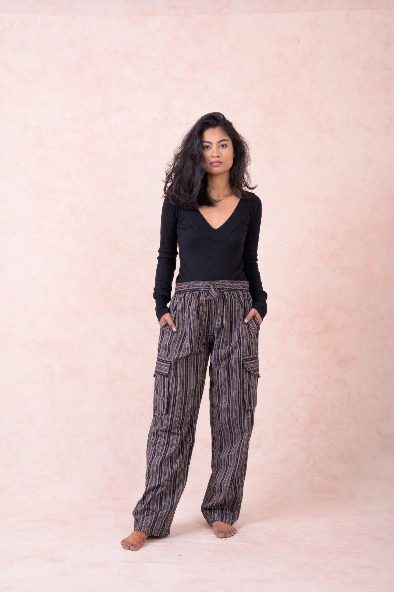Striped Cargo Pants