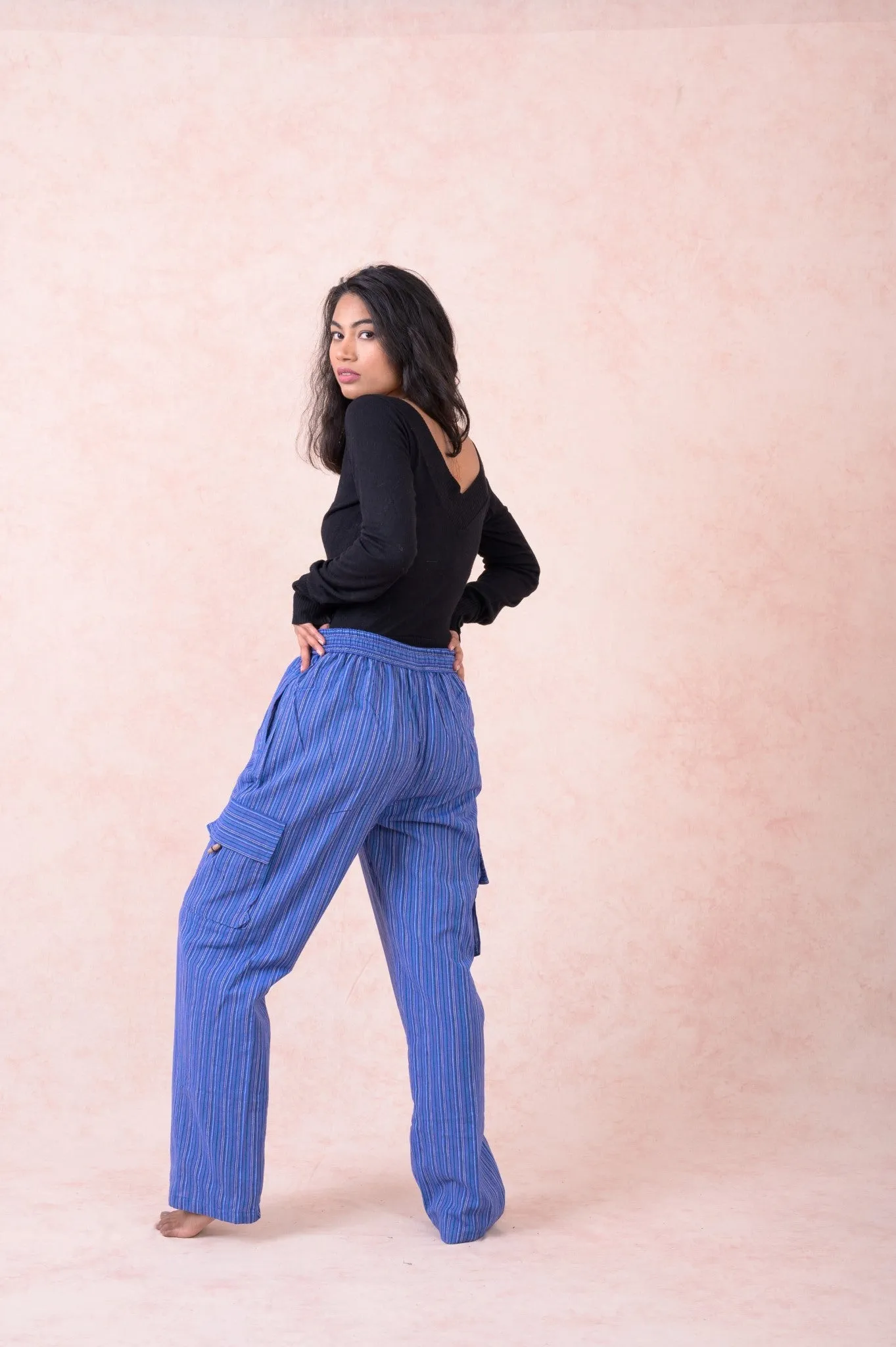 Striped Cargo Pants
