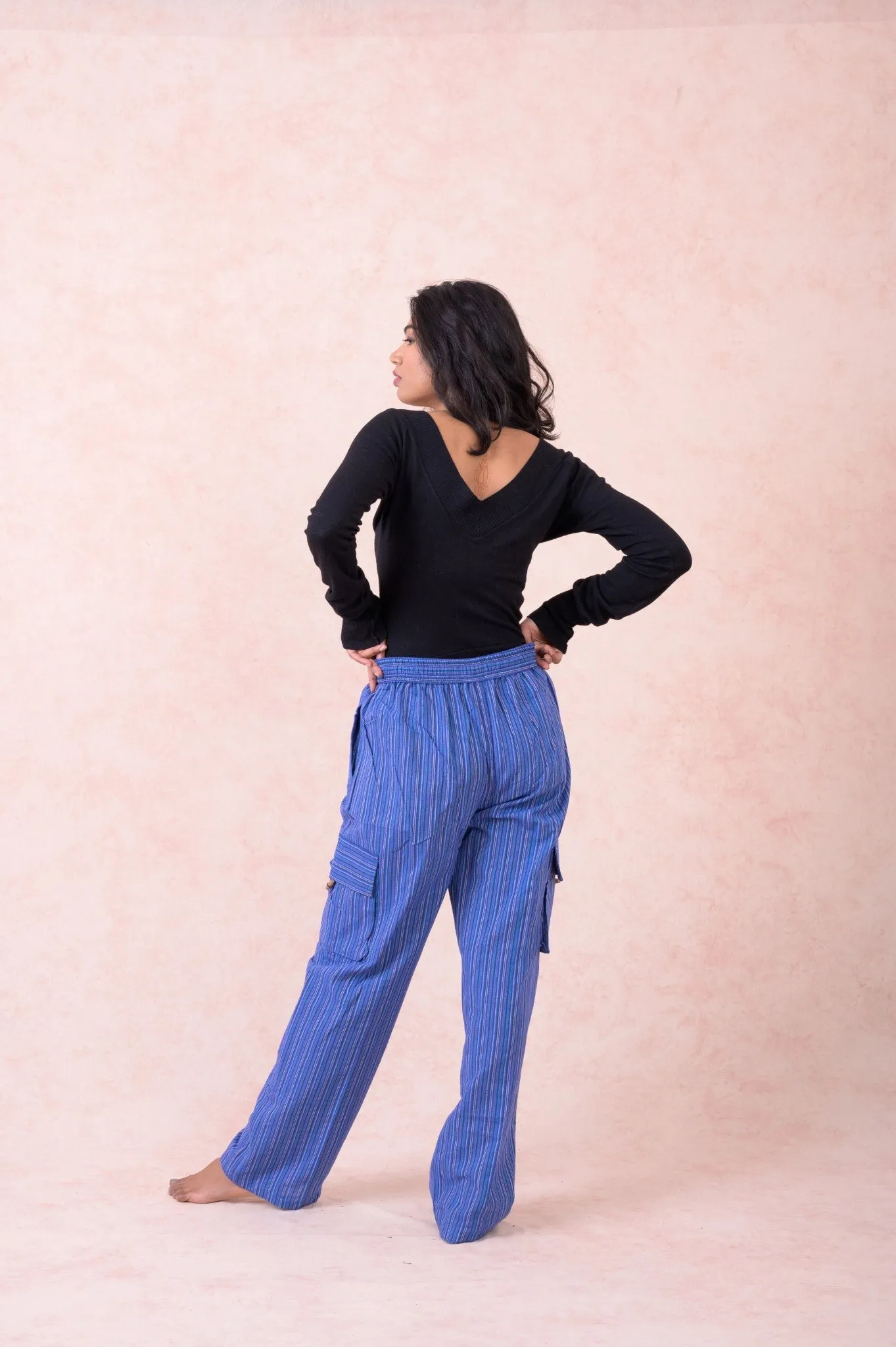 Striped Cargo Pants