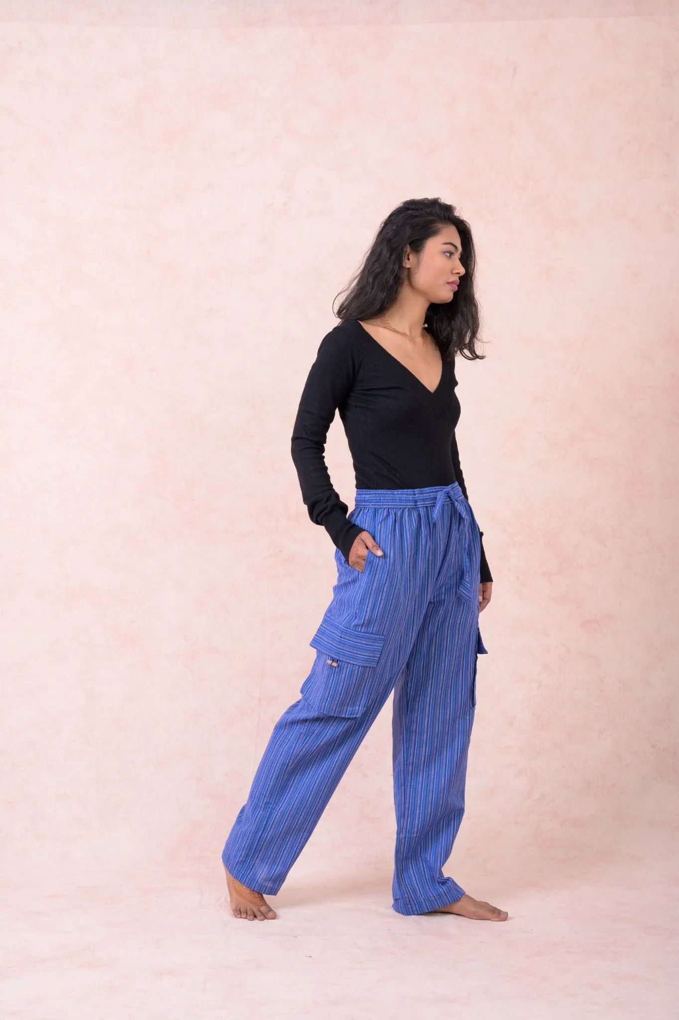 Striped Cargo Pants