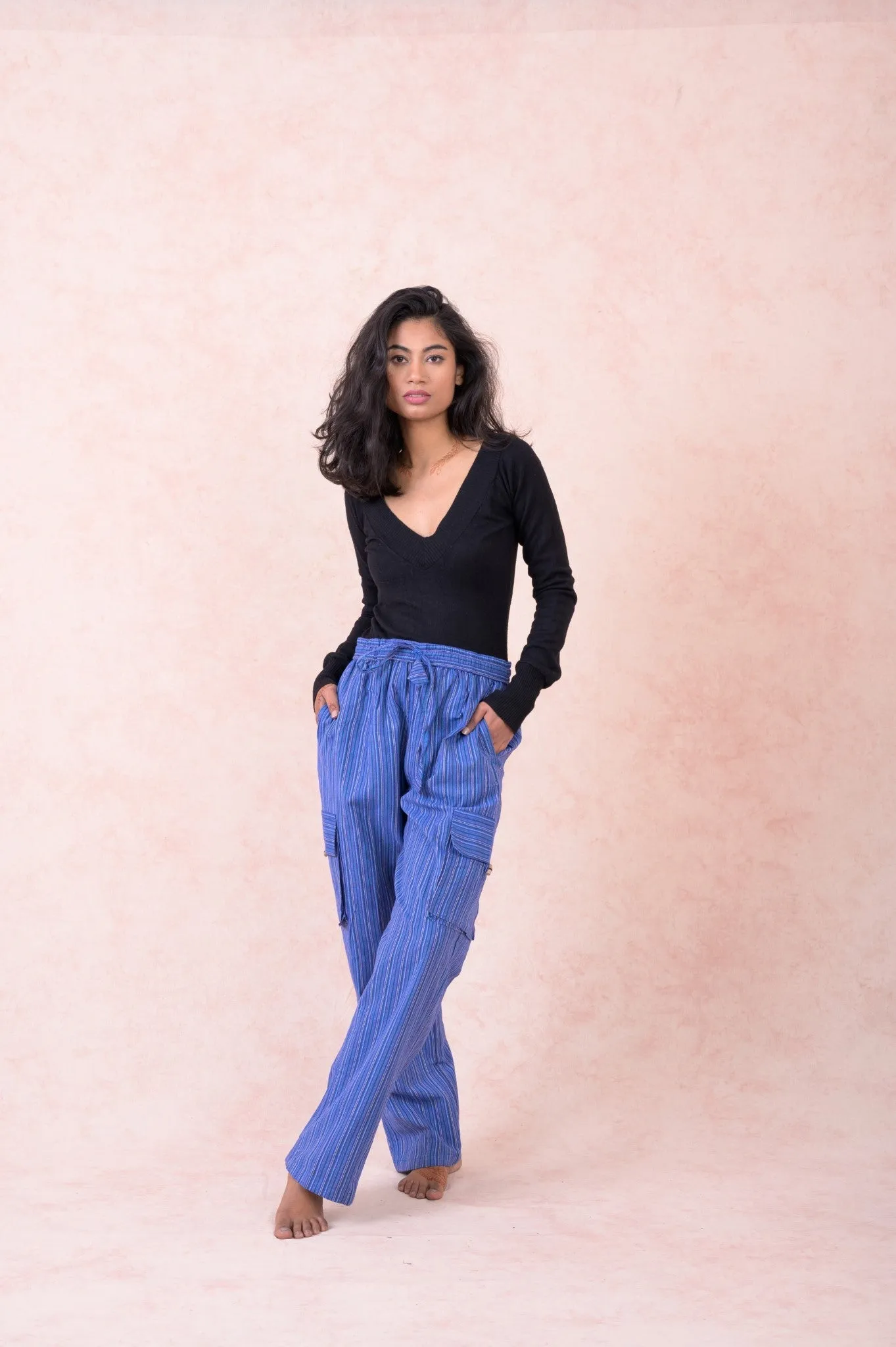 Striped Cargo Pants