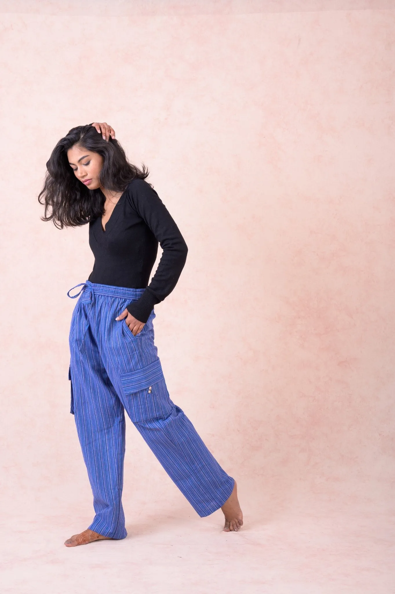 Striped Cargo Pants