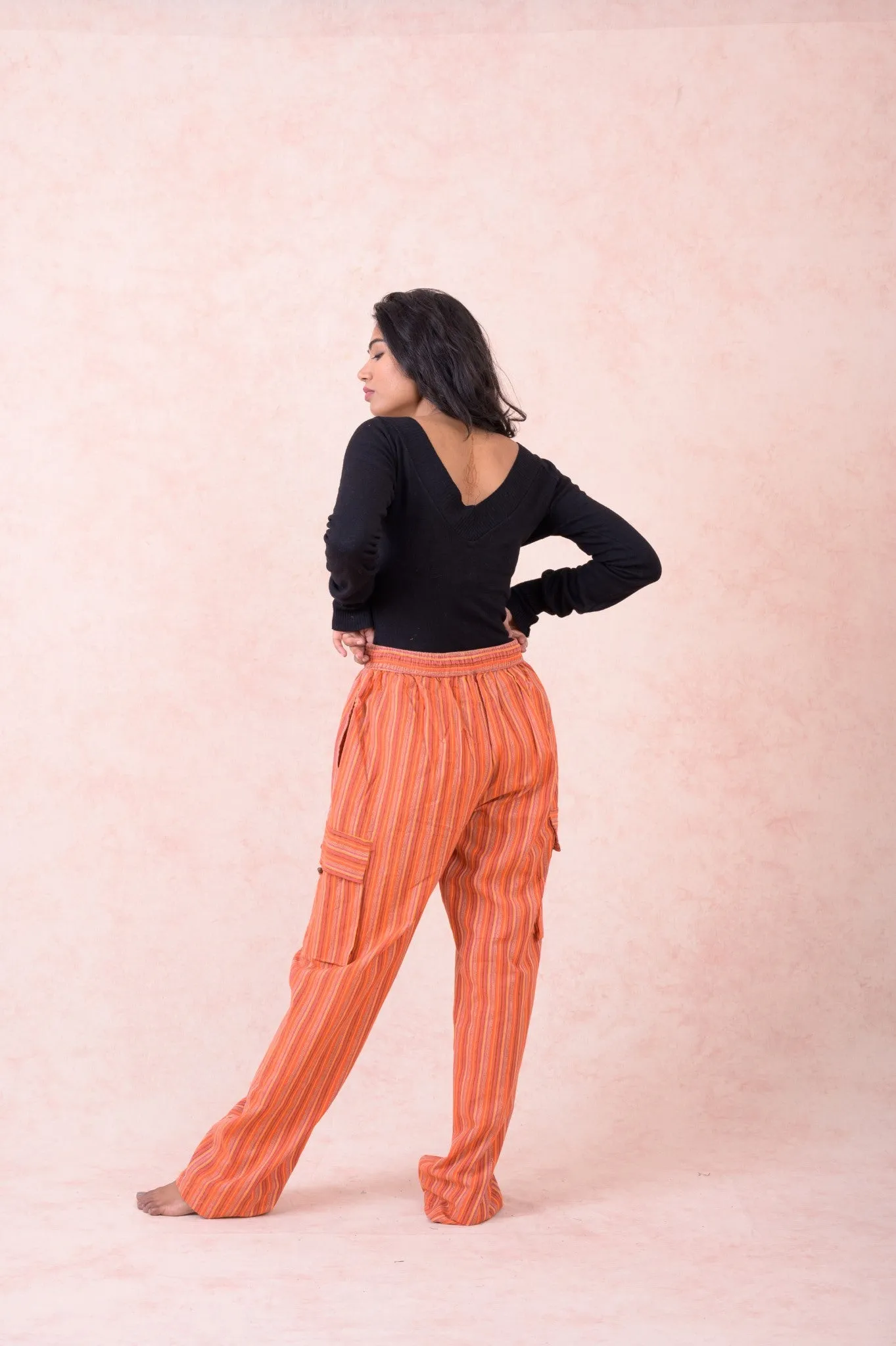 Striped Cargo Pants