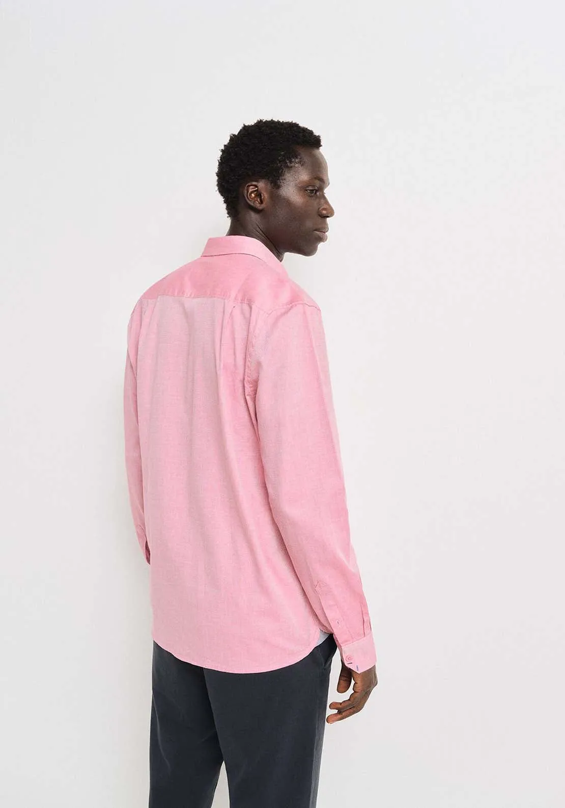 Striped Oxford shirt - Red / Coral