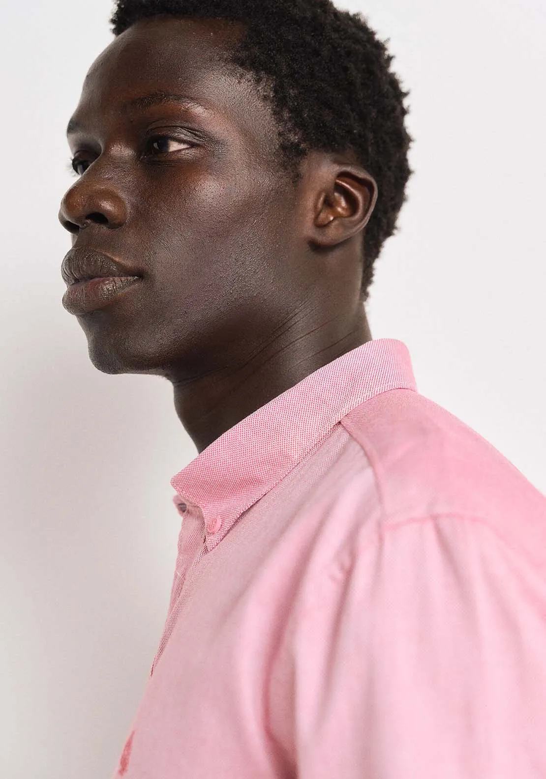 Striped Oxford shirt - Red / Coral