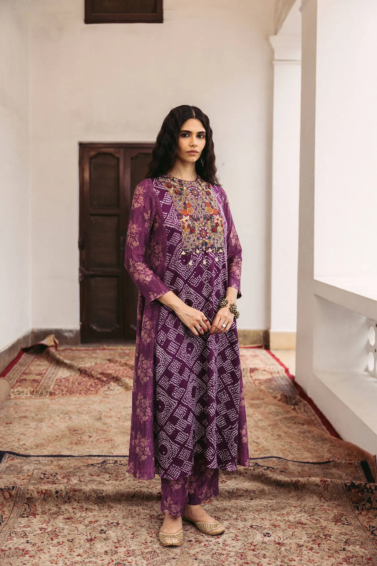 Suni Bandhani Kurta