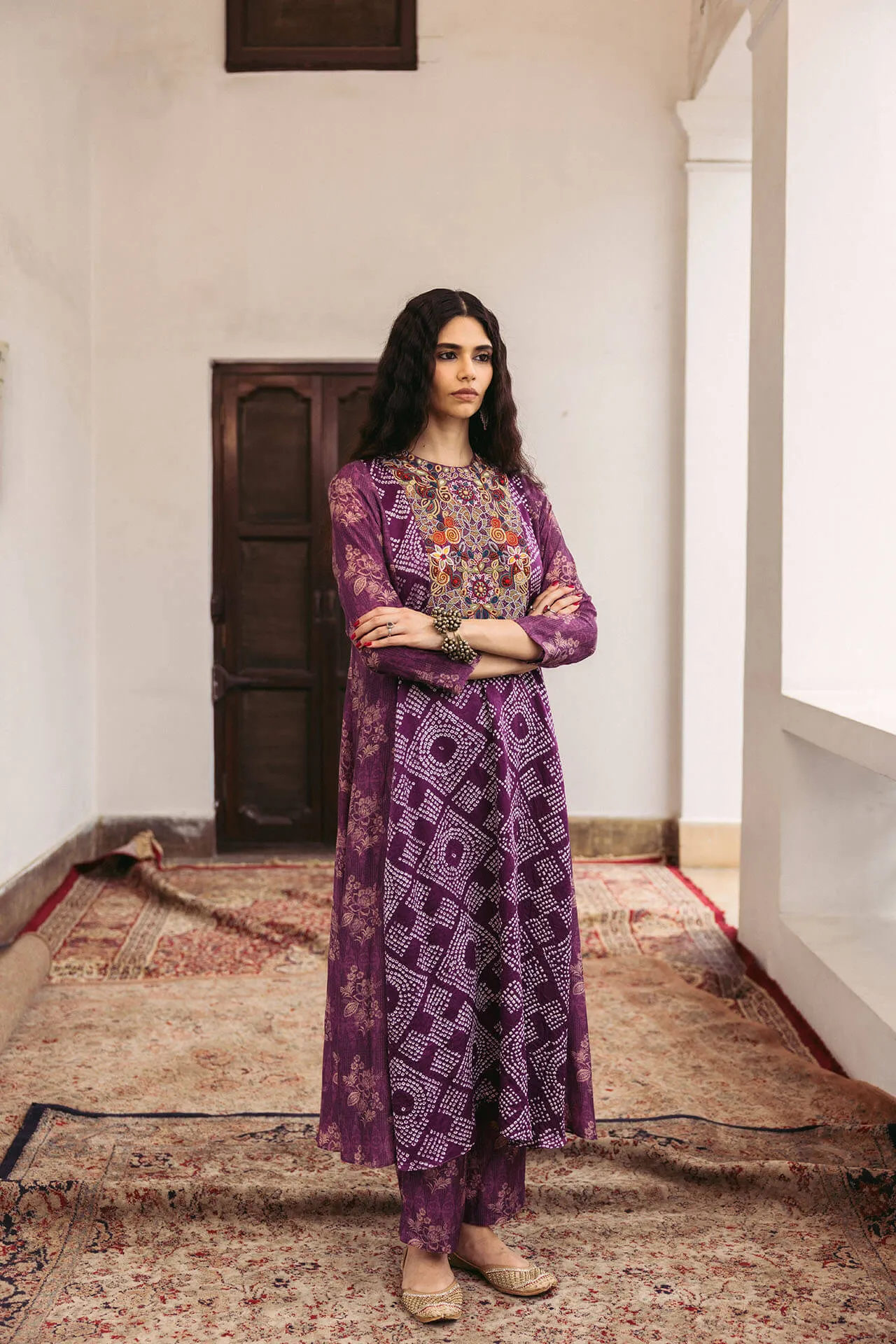 Suni Bandhani Kurta