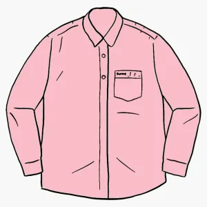 Supreme Stripe Oxford Shirt Red