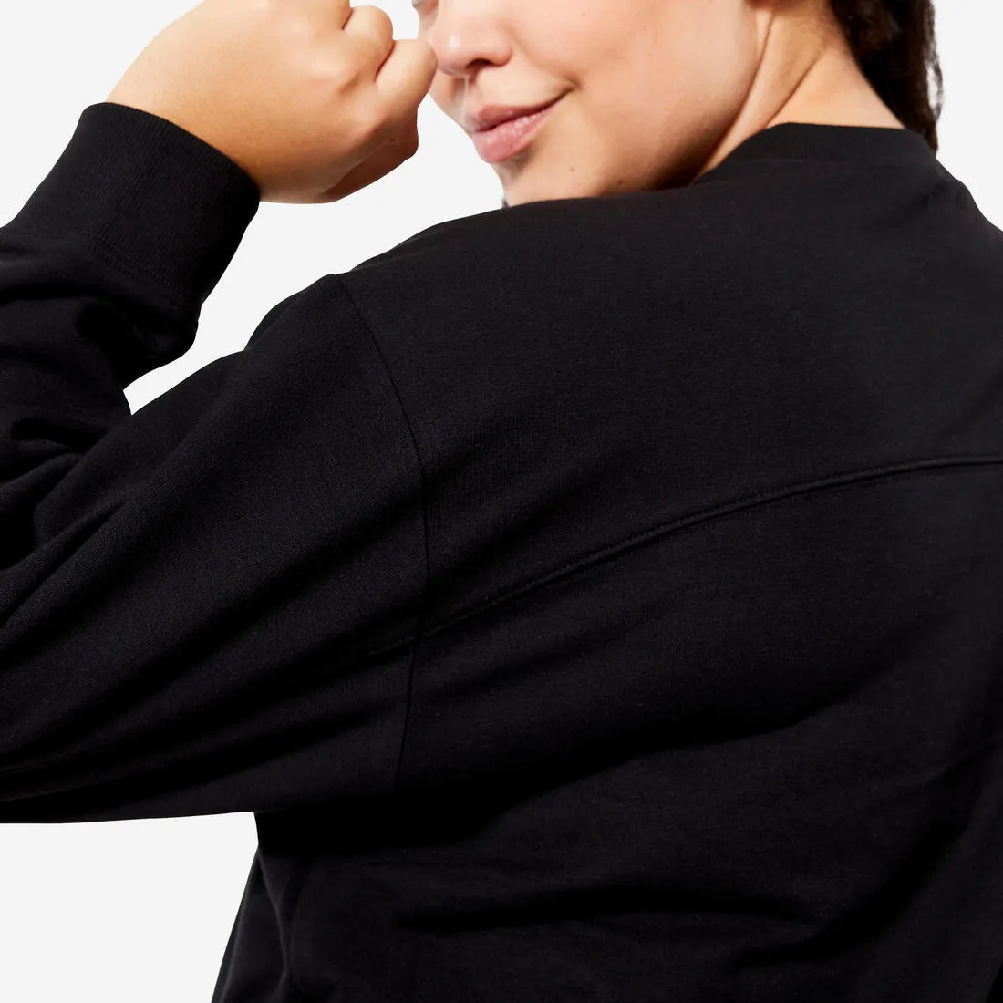 Sweat oversize femme - noir
